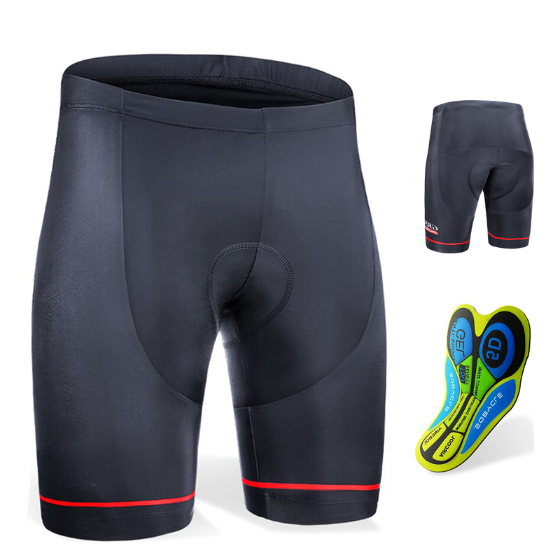 Padded Cycling Shorts 5D Gel - メンズサマーサイクリングショーツ,耐衝撃性,通気性,ジェルパッド付き