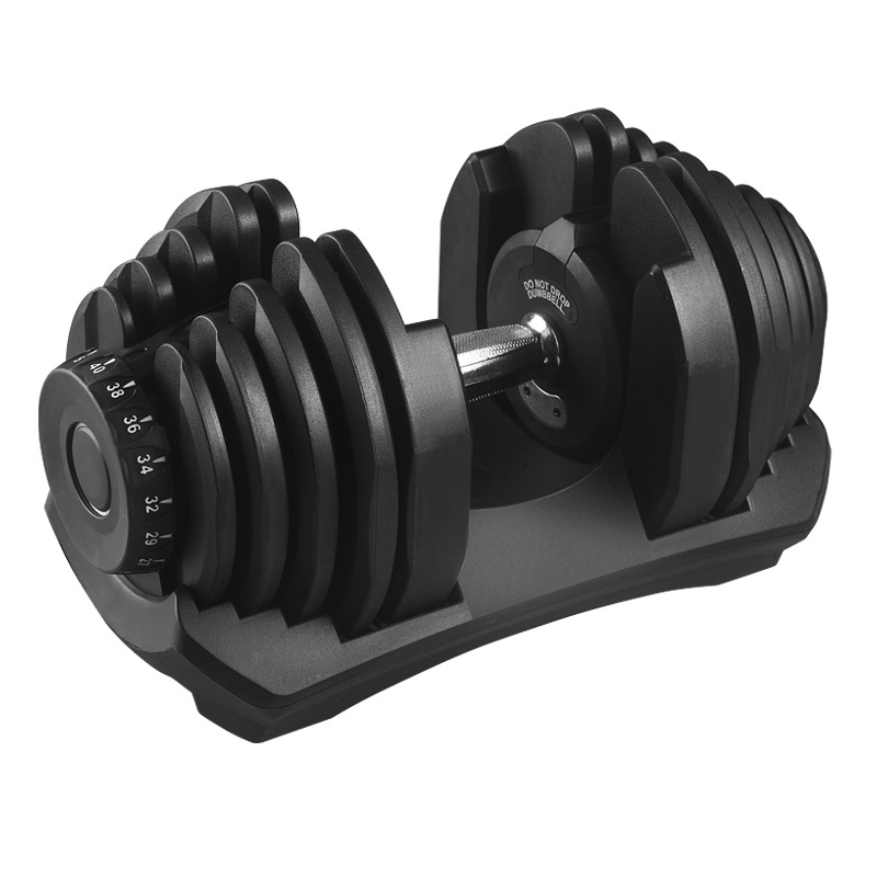 Adjustable Dumbbell Pair 40Kg - フリーウェイトジムダンベルセットクイックアジャスタブルトレーニング器具 家庭用エクササイズ筋力トレーニングコアギア 28kg