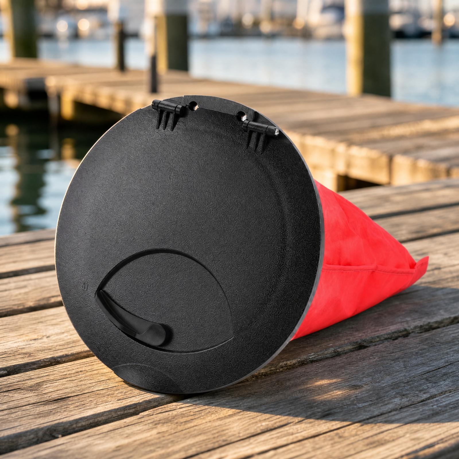 カヤック用防水カバー（円形）。取り付け用フランジ付き。ABS - Fishing のレビューと価格