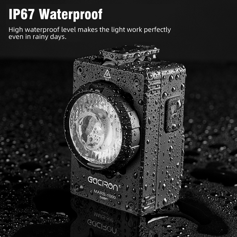 Gaciron-MARS-1000Lumensカットオフライ - Rechargeable Bicycle Headlight 1000 Lumen のレビューと価格