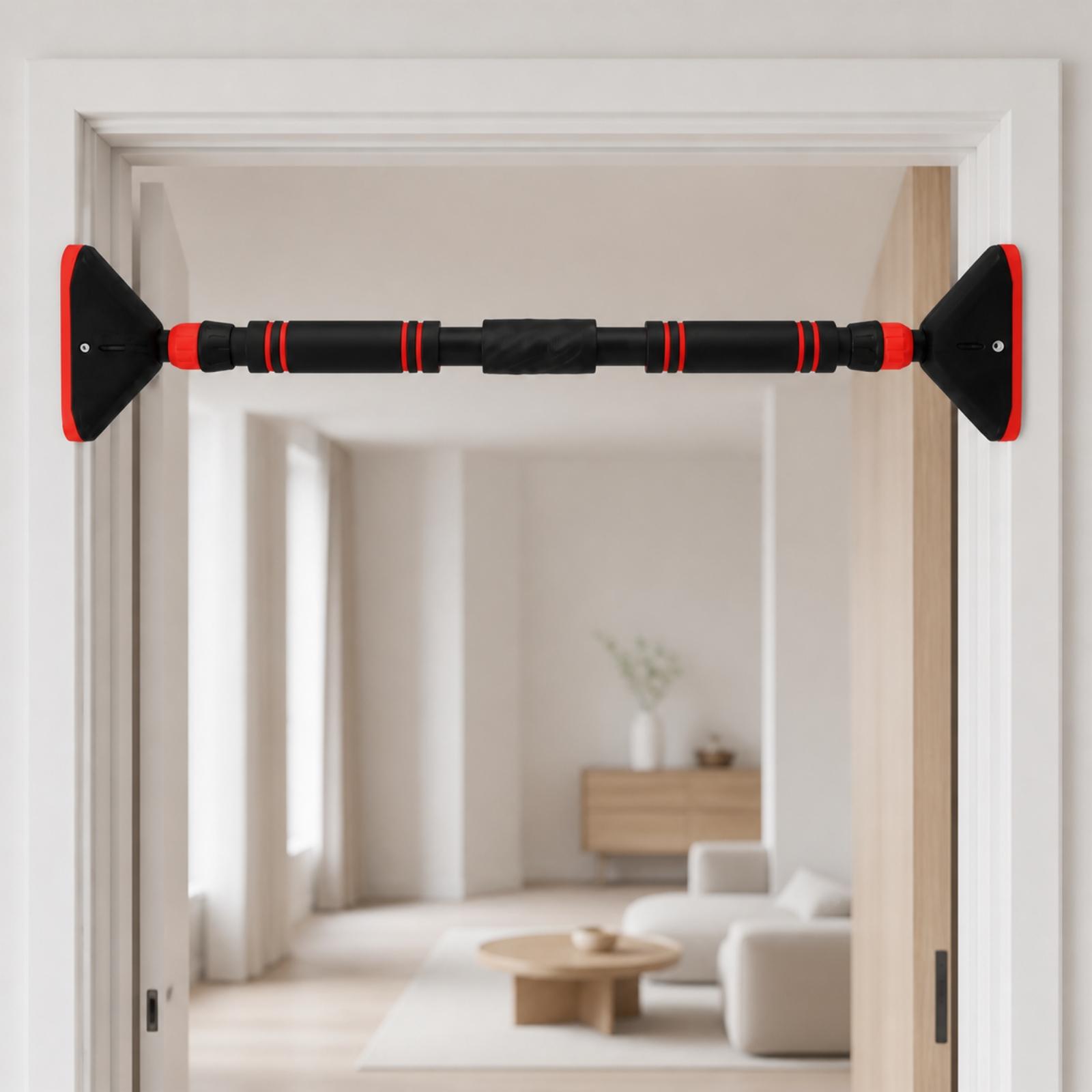 ネジ不要のドアプルアップバー。高さ調節可能なスチール製パイプ - Door Pull Up Bar No Screw のレビューと価格