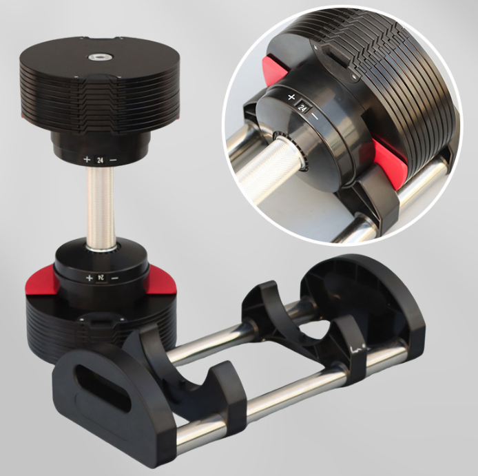 調整可能な36kg電気メッキ鋼板ダンベルセット1.5kg刻み - Adjustable Dumbbell Pair 40Kg のレビューと価格