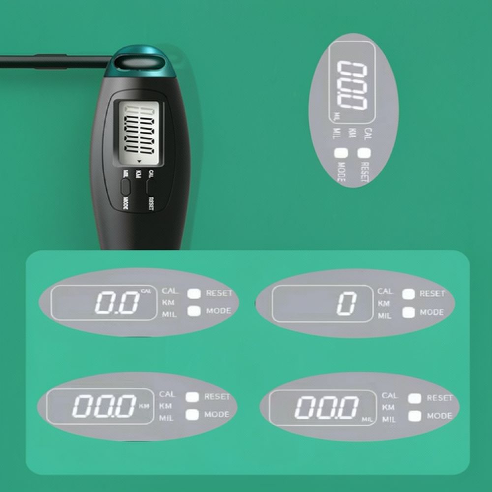 デジタルスマート縄跳び、重り付きボール、コードレス、フィット - Smart Jump Rope Digital Counter のレビューと価格