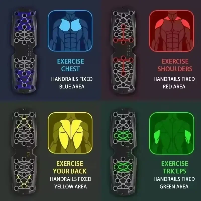 1個入り、折りたたみ式多機能プッシュアップボードセット。ハン - Push Up Board Foldable Multi Function のレビューと価格