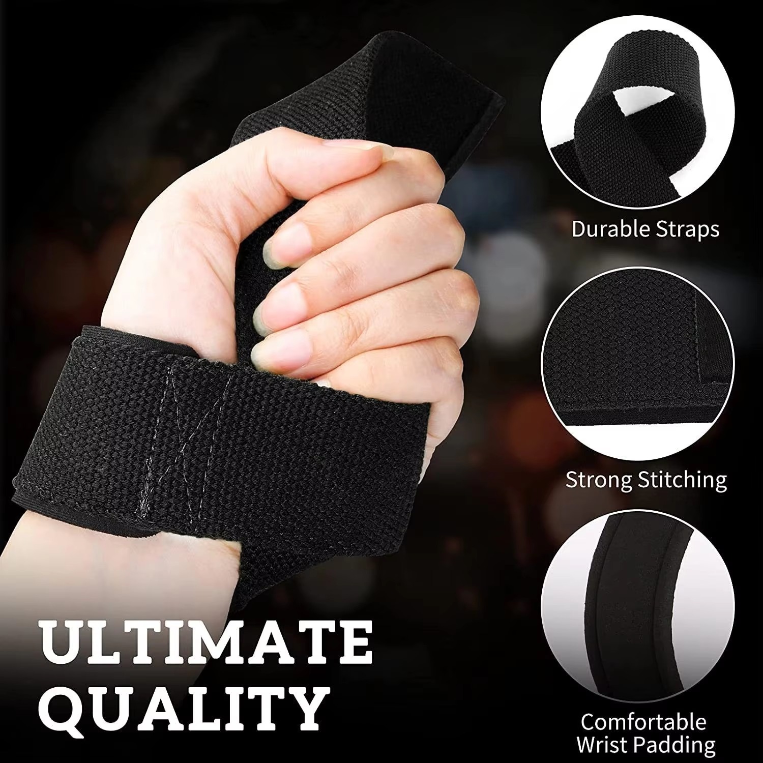 調整可能なウェイトリフティング用リストストラップ。パッド付き - Wrist Wraps Weightlifting Support のレビューと価格