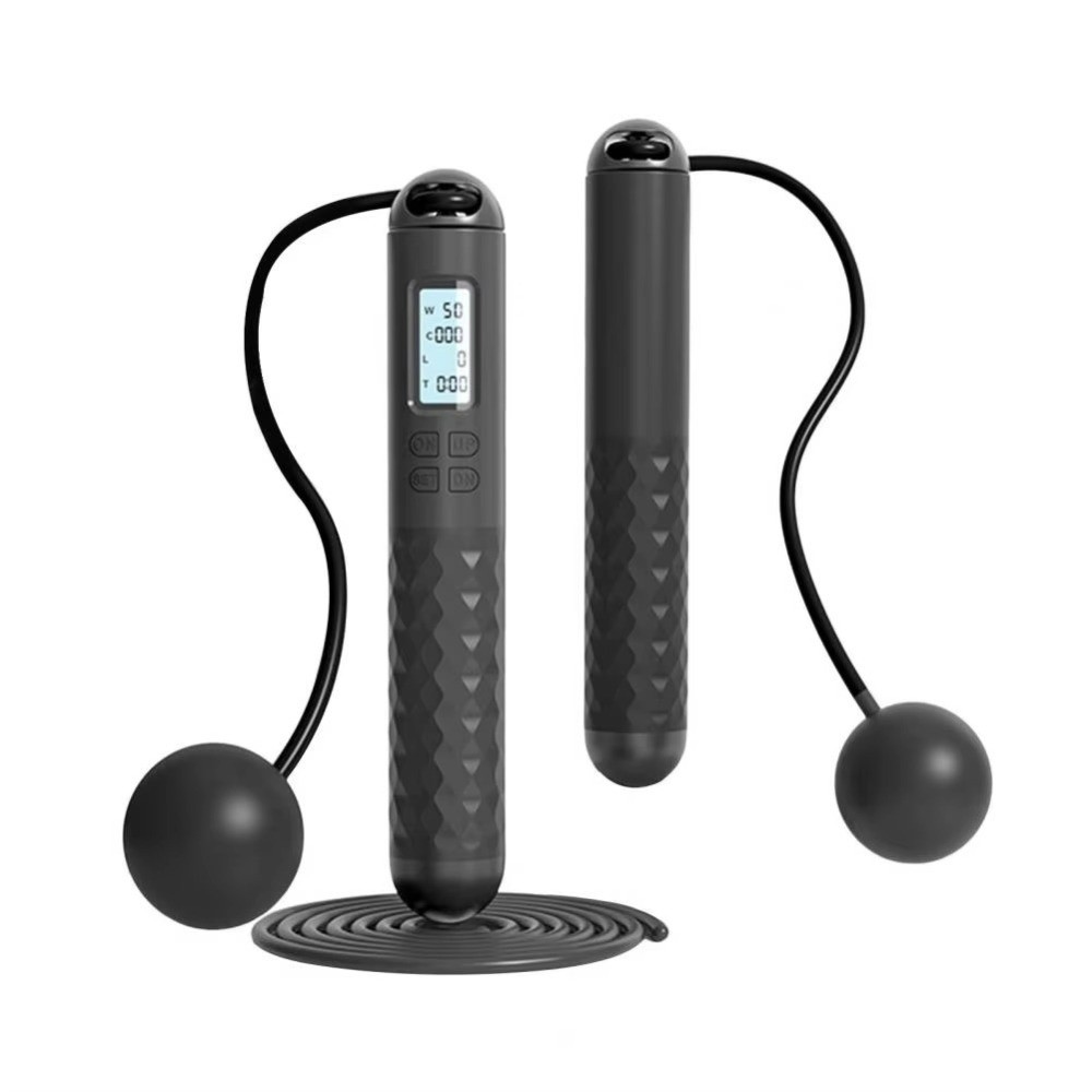 持ち運び可能なコードレス・ロープレス・ジャンプロープ。滑り止 - Smart Jump Rope Digital Counter のレビューと価格